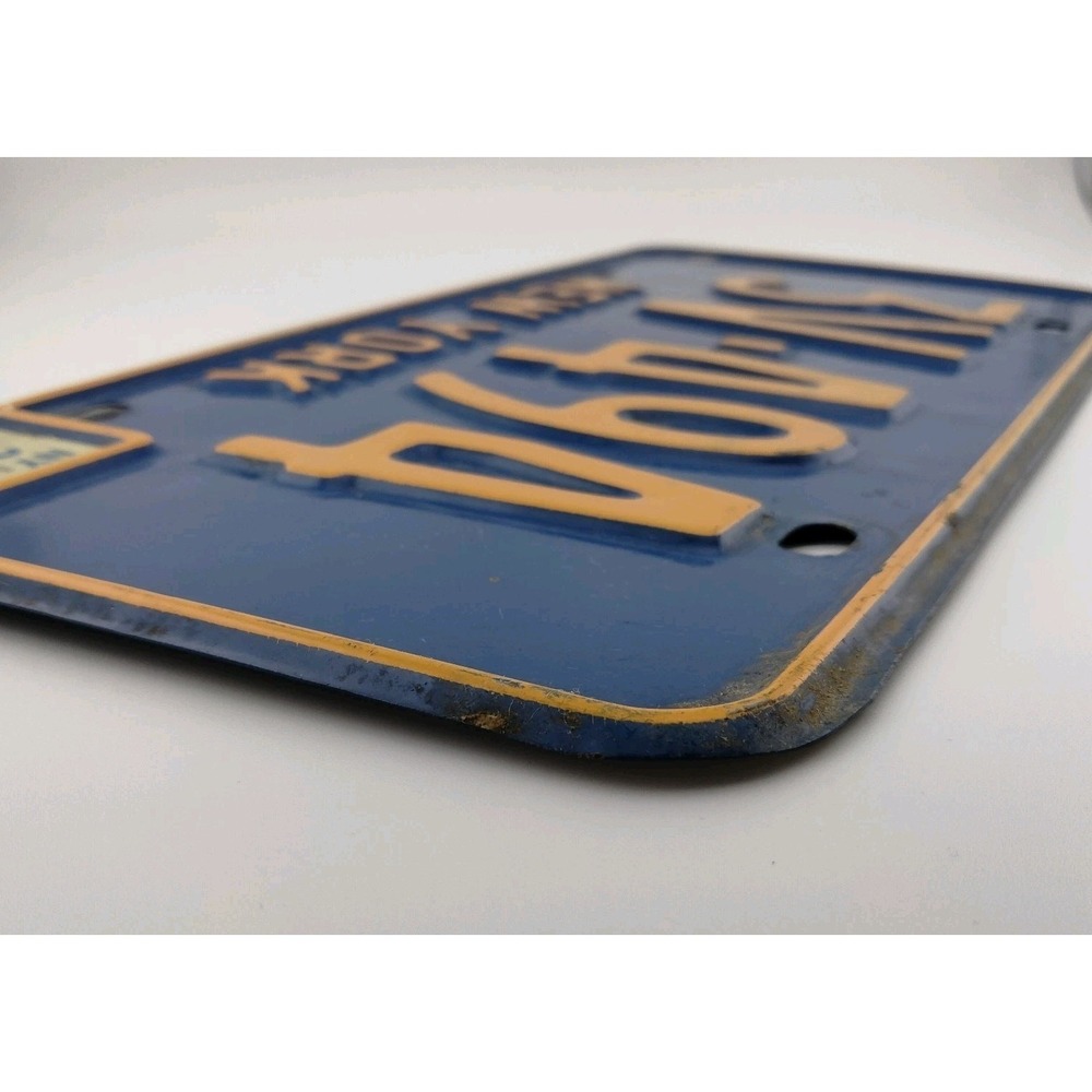 Vintage New‎ York 1968 Auto License Plate 3V-494 - Picture 3 of 4